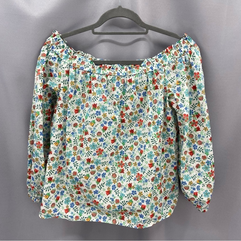 J. Crew Liberty Fabric Edenham Ditsy‎ Floral Off The Shoulder Top Size 4